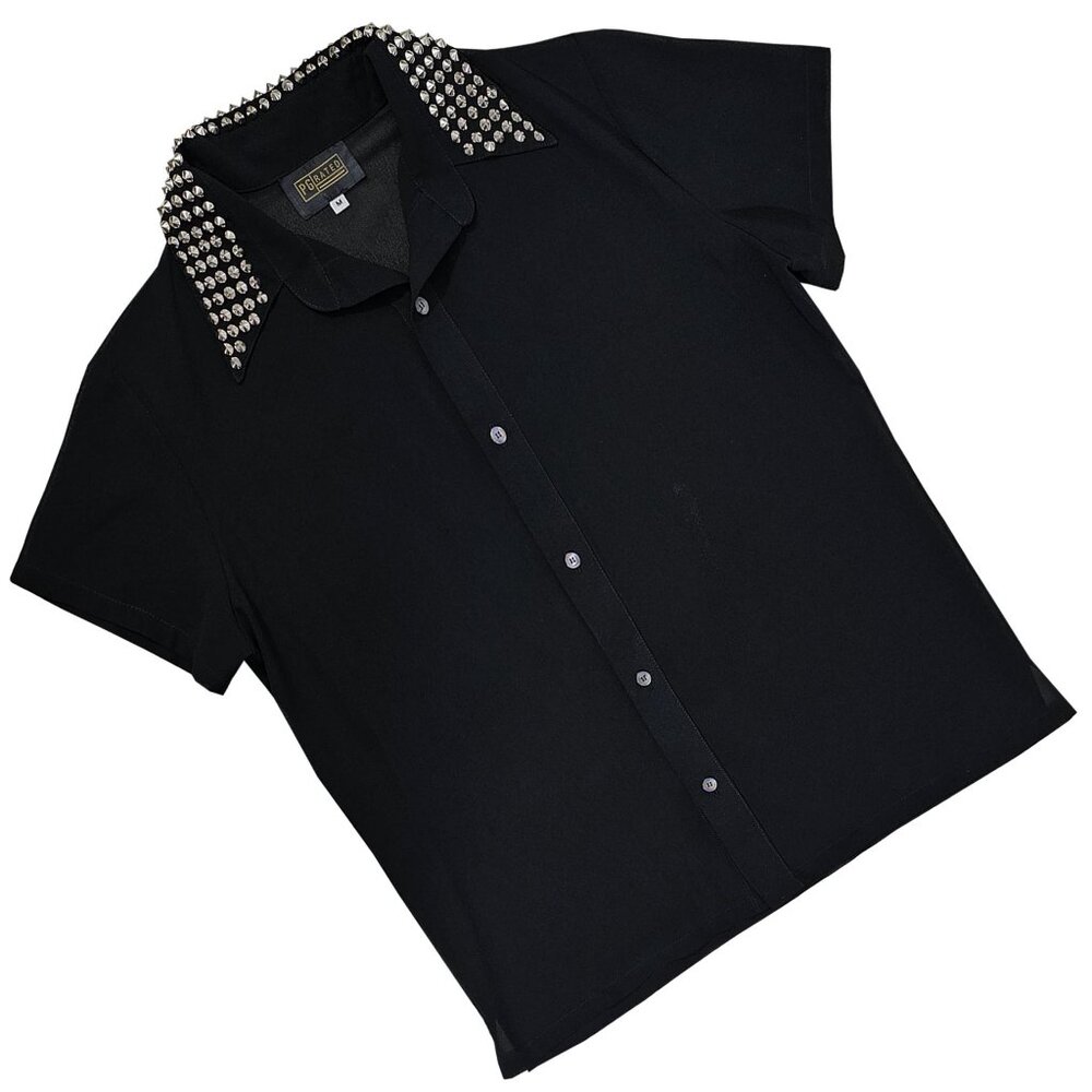 Rebel Skull Sheer Men's Black BD Shirt